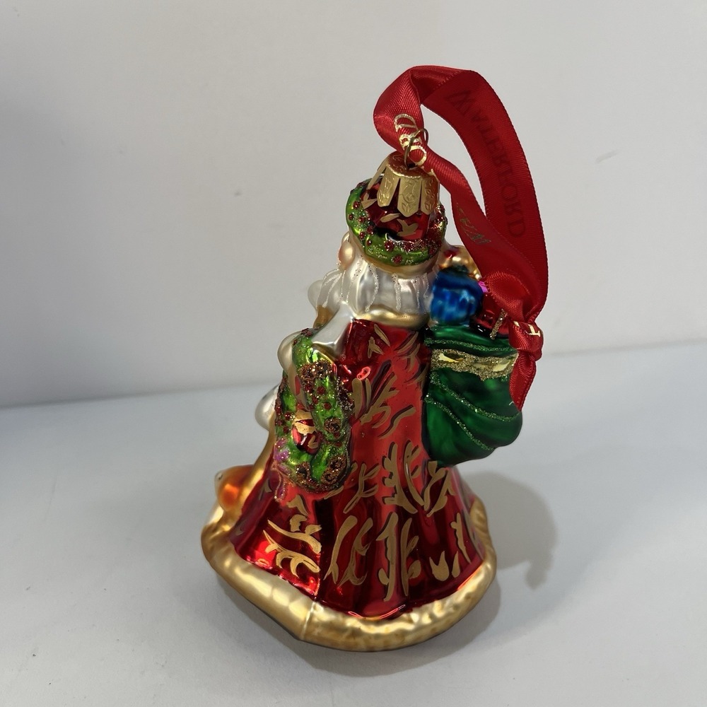Waterford Holiday Heirloom Checking it Twice Santa Ornament With Box Collectible - Picture 4 of 7